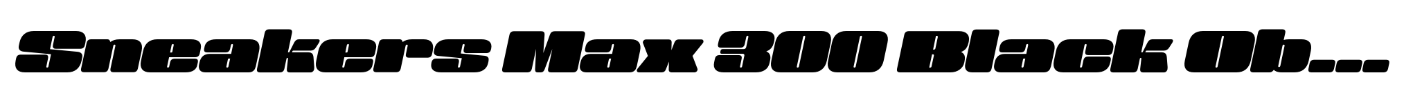 Sneakers Max 300 Black Oblique image